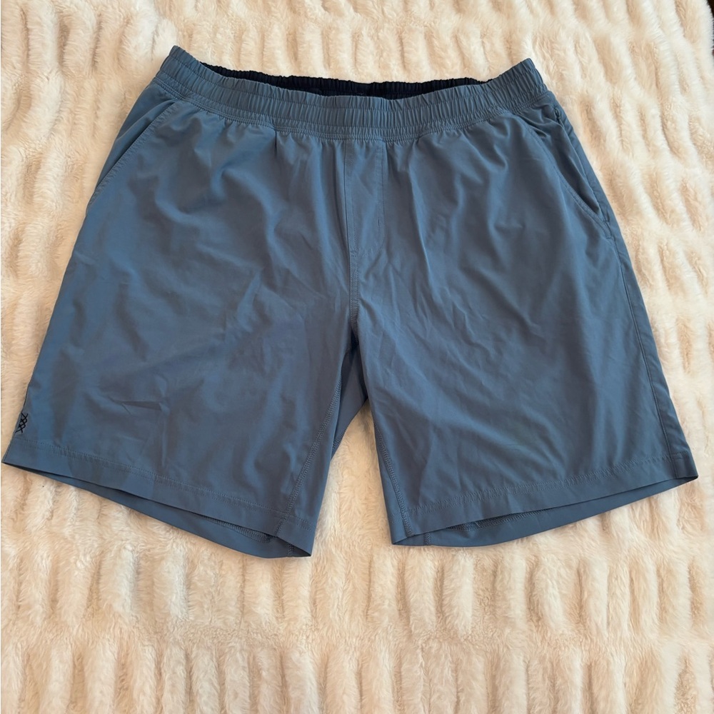 RHONE Men's Athletic Shorts in Slate Gray